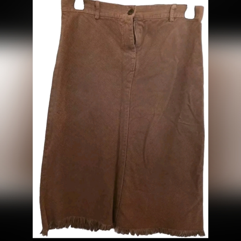 Vintage Y2K Reference Corduroy brown midi skirt size small, Boho, Hippie casual